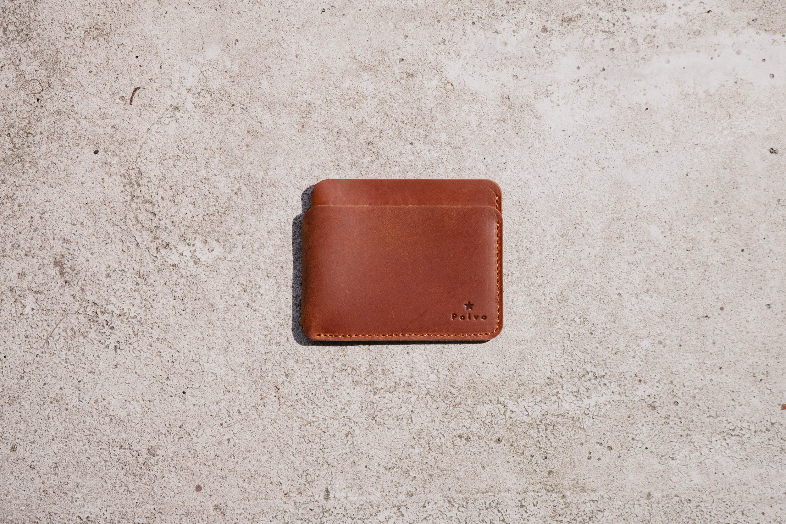 Tan Minimalist Modern Flat Wallet