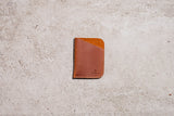 Brown Minimalist Leather Cardholder