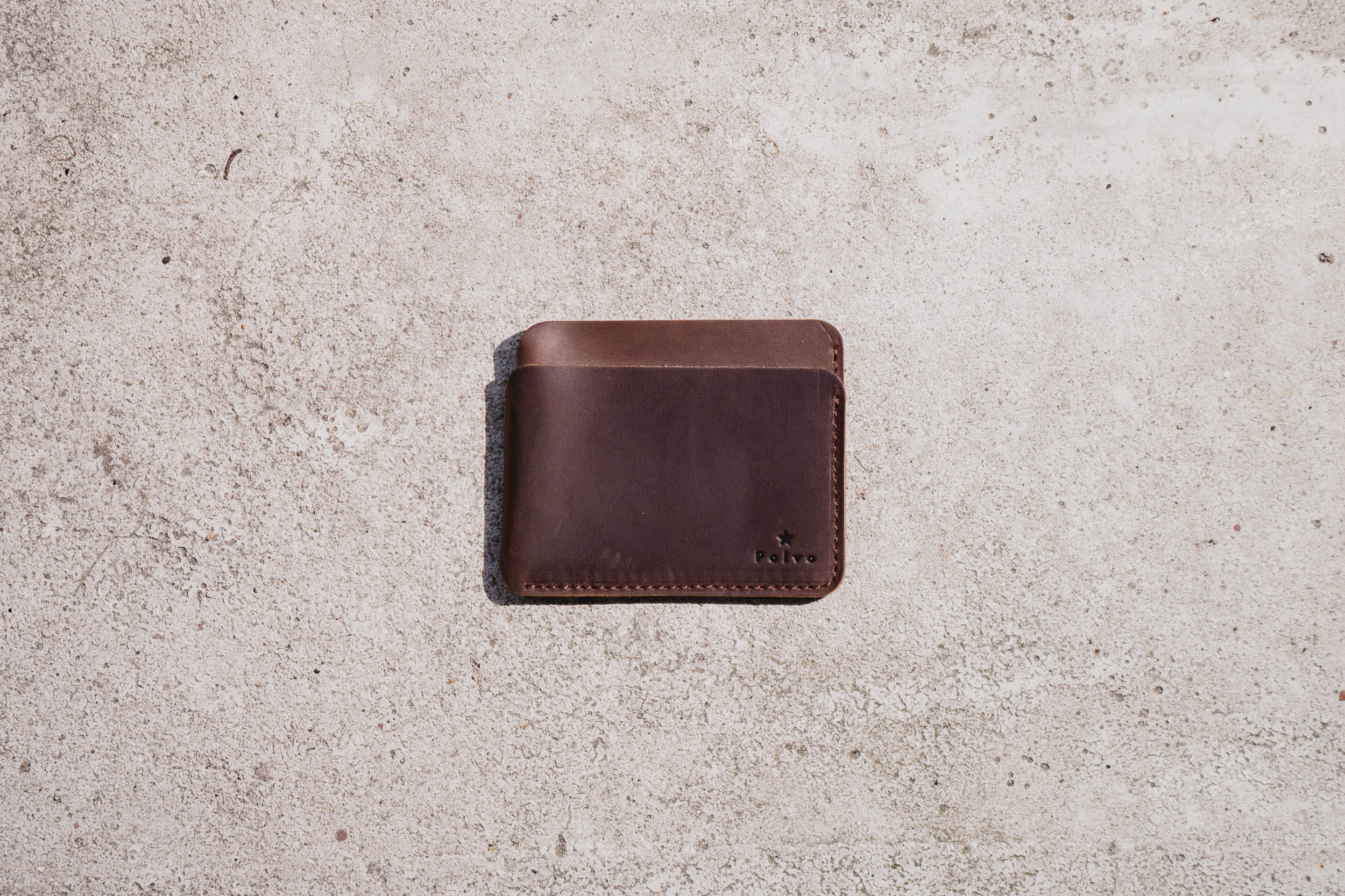 Brown Minimalist Modern Flat Wallet