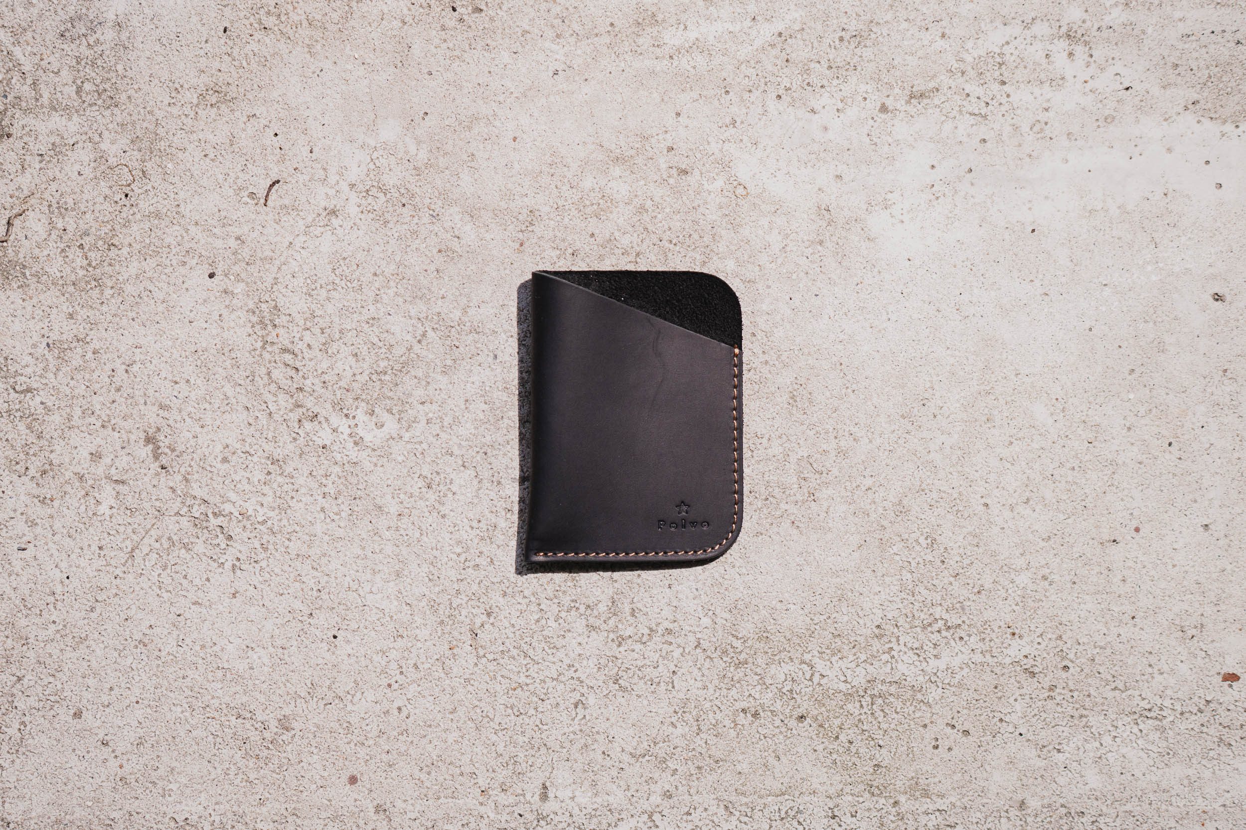 Brown Minimalist Leather Cardholder